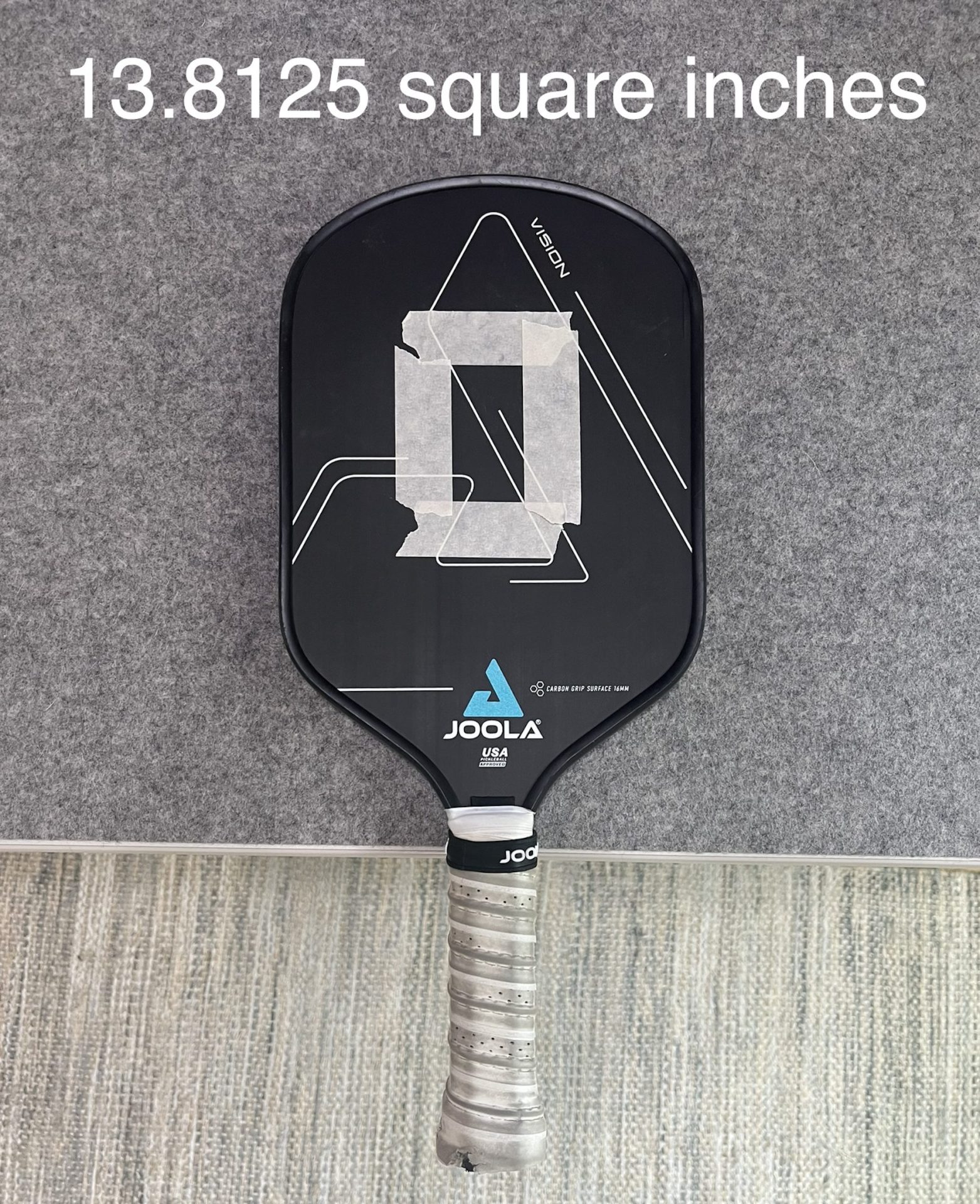 sweet spot shown to be 13.8125 square inches