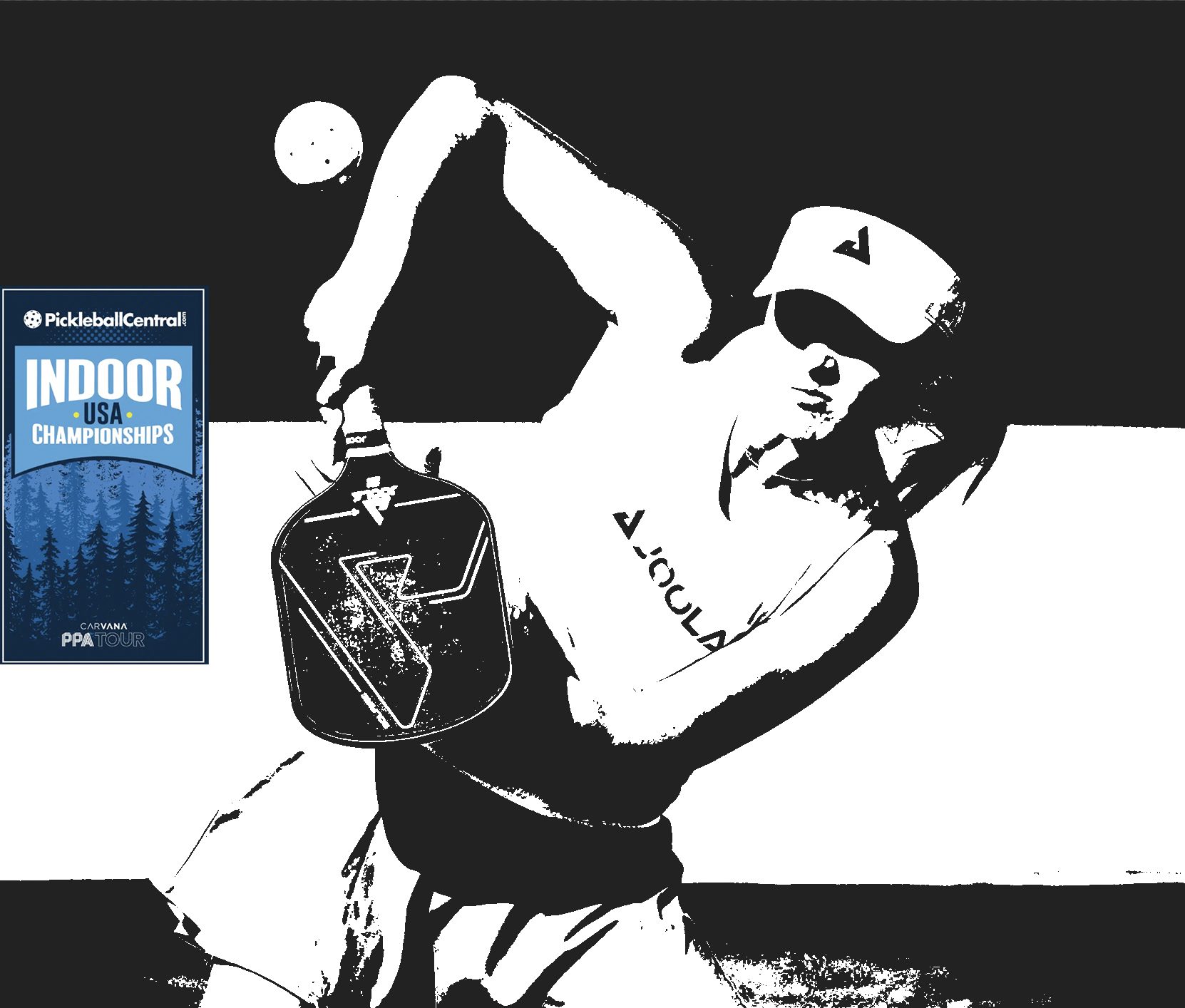 Anna Bright PPA 2024 hitting a ball on court