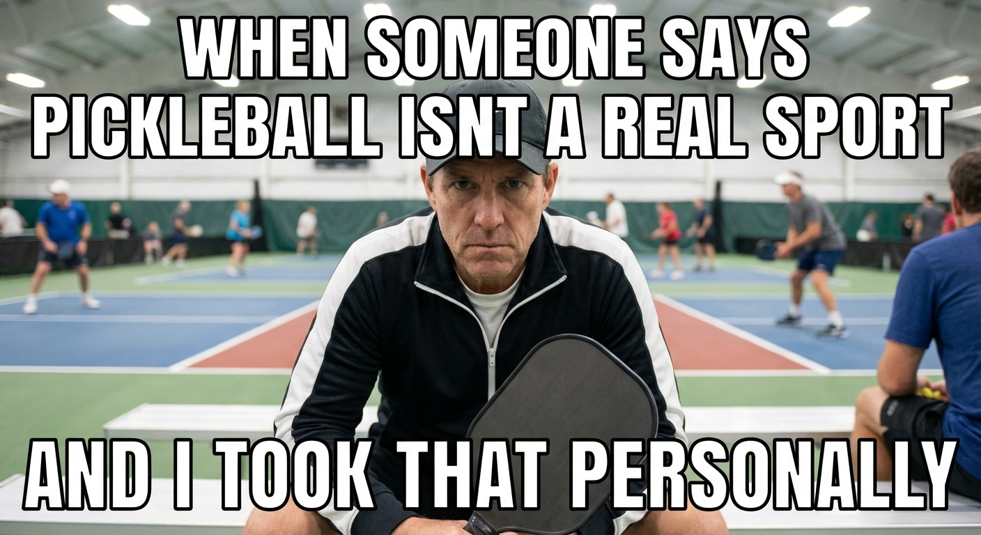 When someone says pickleball isn't a real sport