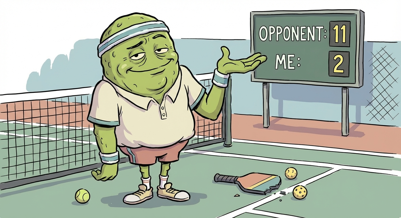 When someone brings a $400 paddle to beginners open play