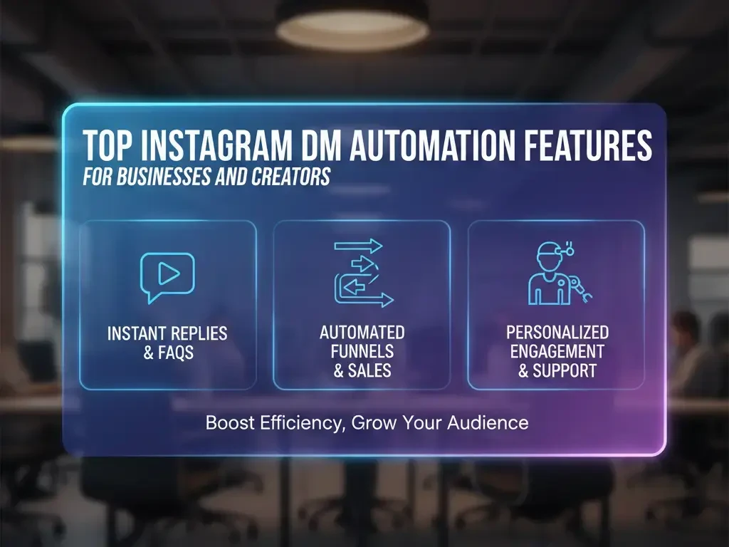 Top instagram dm automation features for businesses and creators