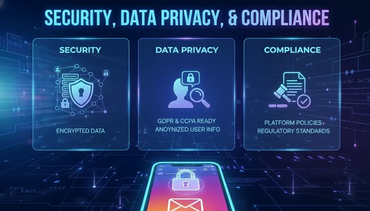 Security data privacy and compliance when using ai powered instagram bots
