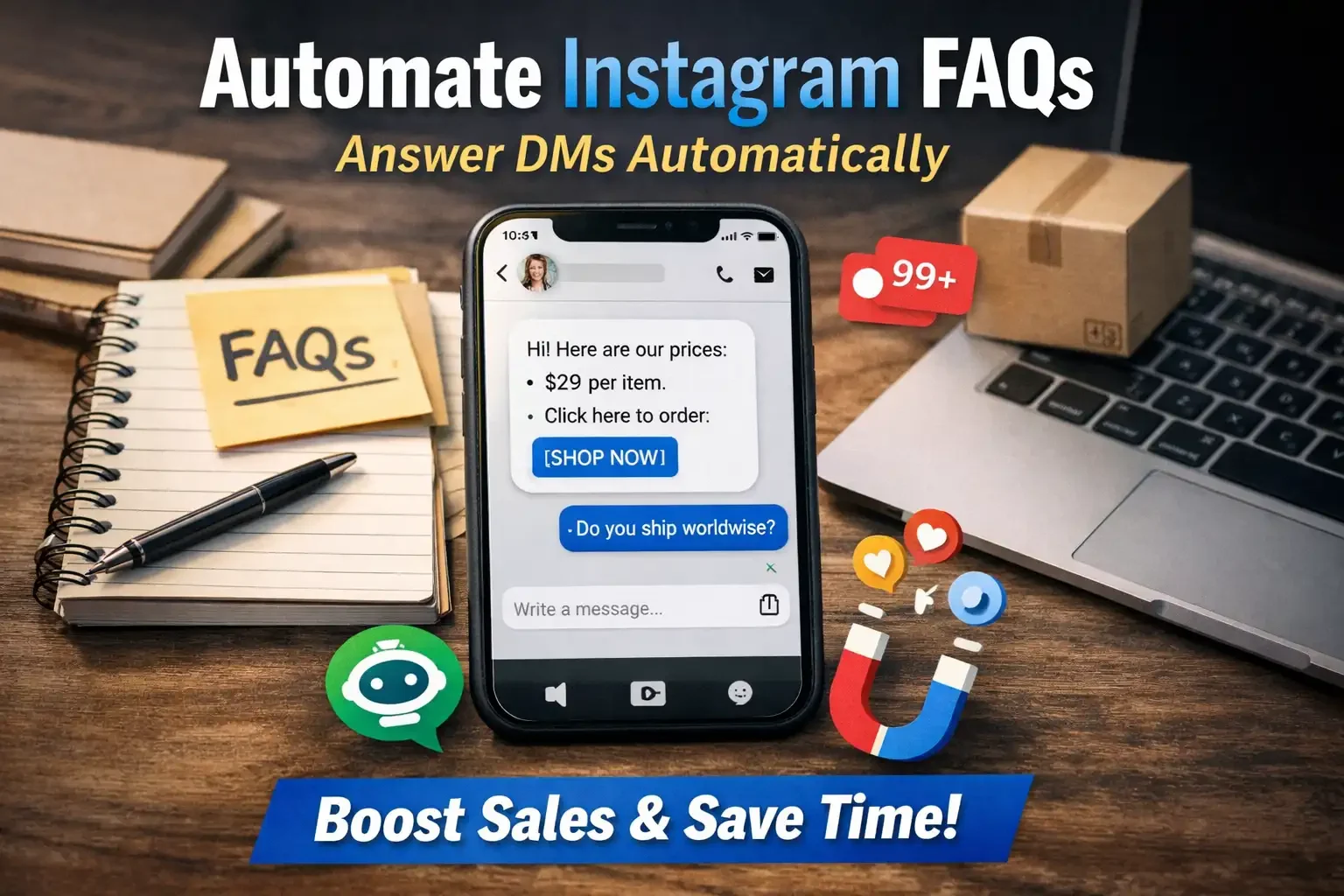 How to Automate Instagram FAQs & Reply to DMs Automatically (2026 Guide)