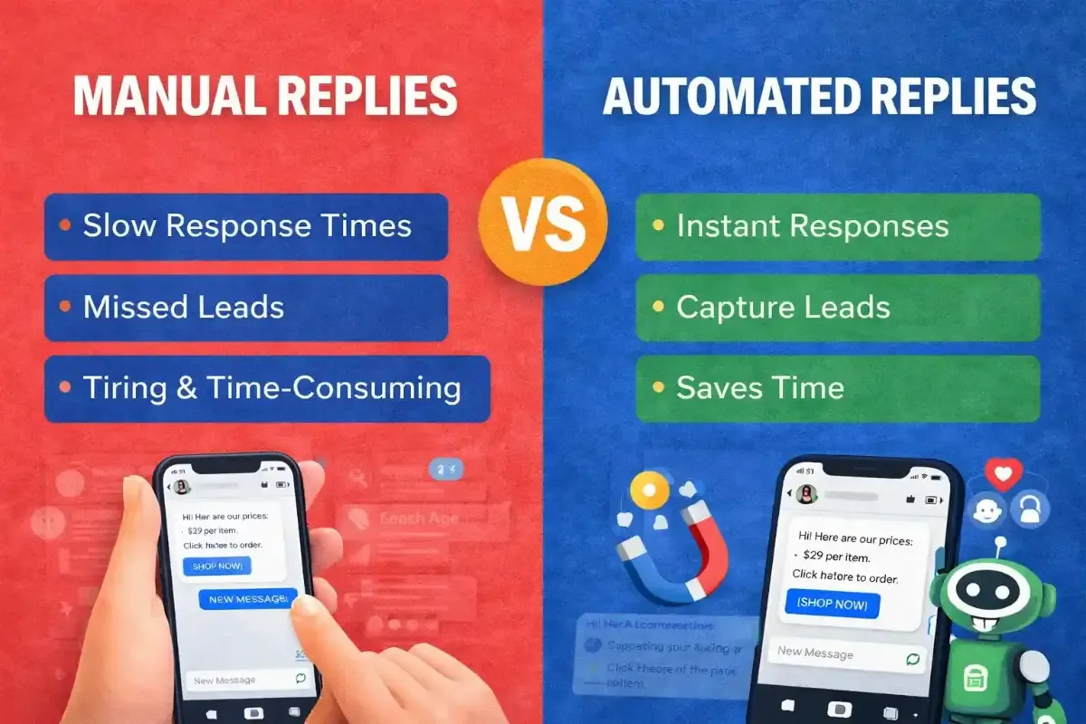 Manual vs Automated Replies Manual vs Automated Replies