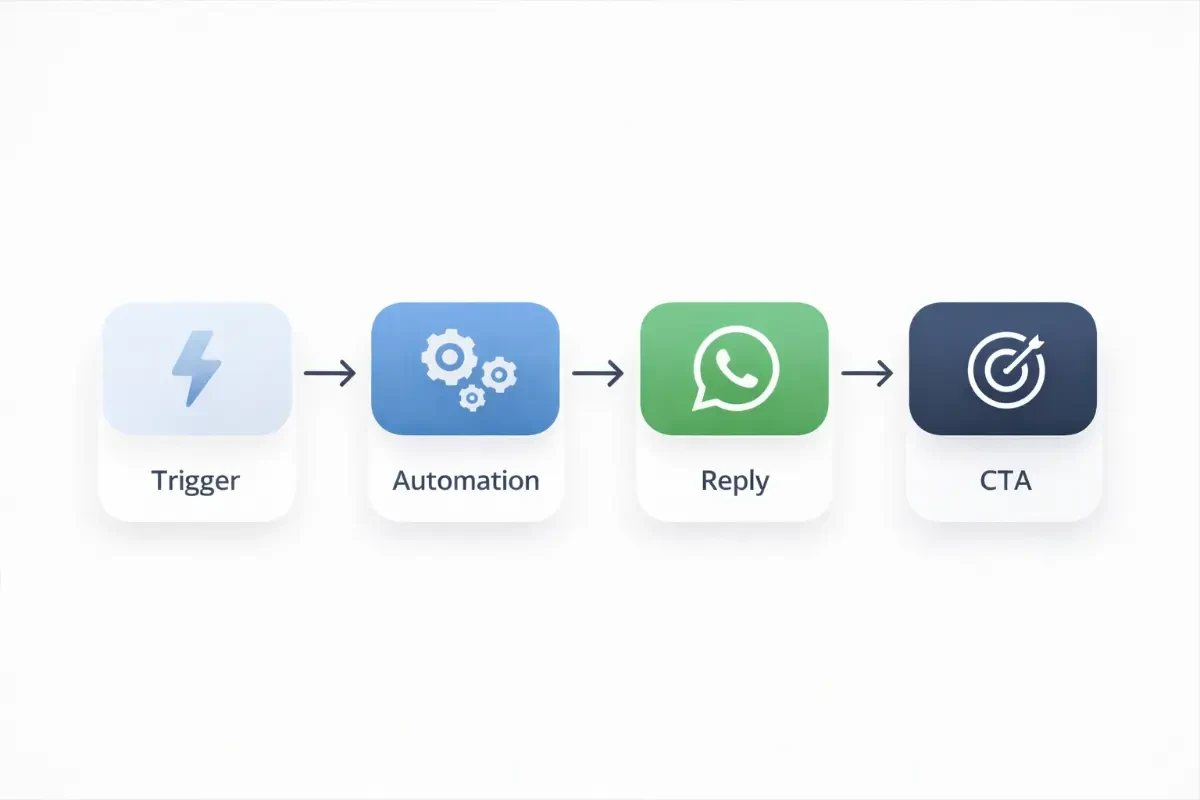 whatsapp automation workflow diagram