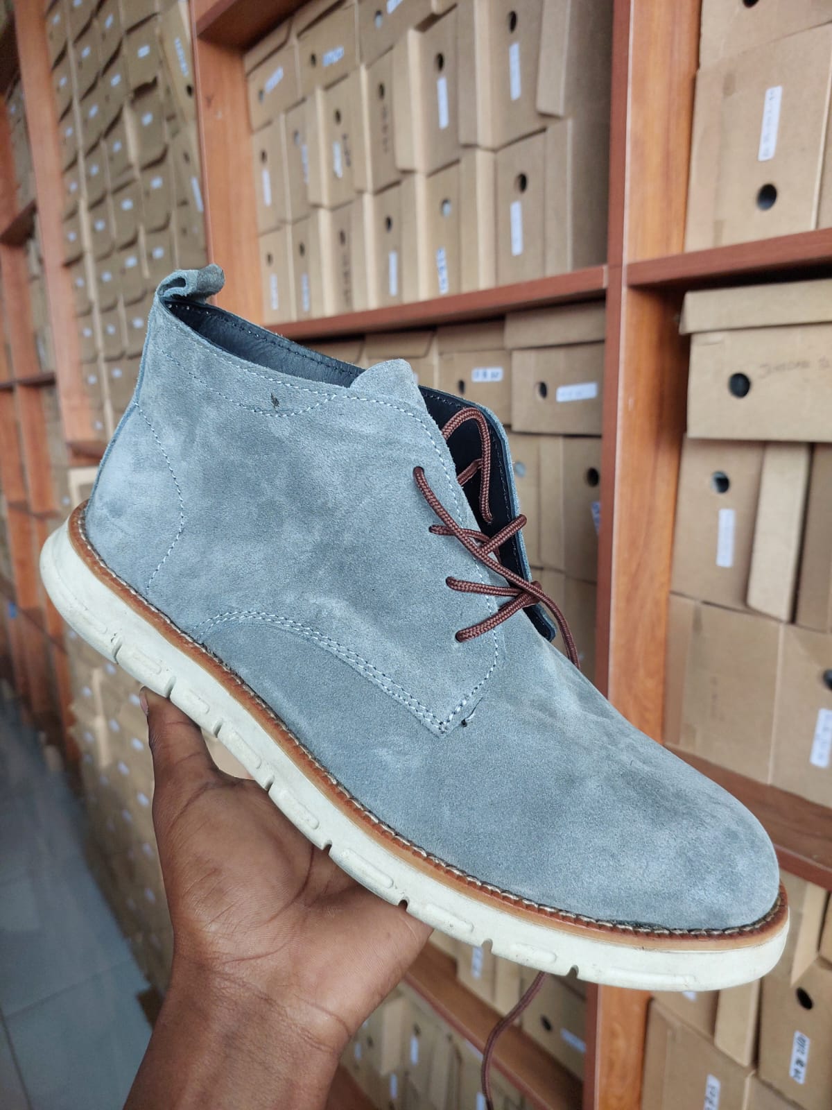 Kioo Ngozi Light Grey - Apex boot
