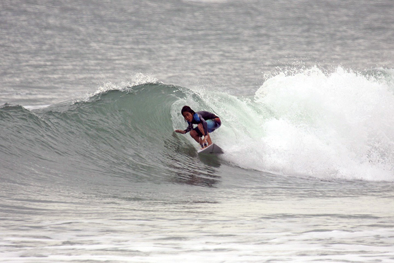 Surfing at Riyue Bay, Hainan