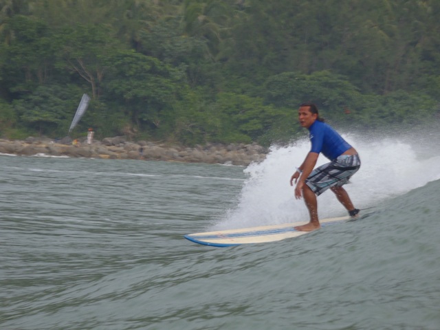 Surfing at Riyue Bay, Hainan