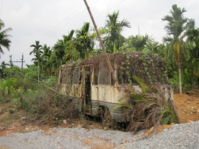 abandoned bus