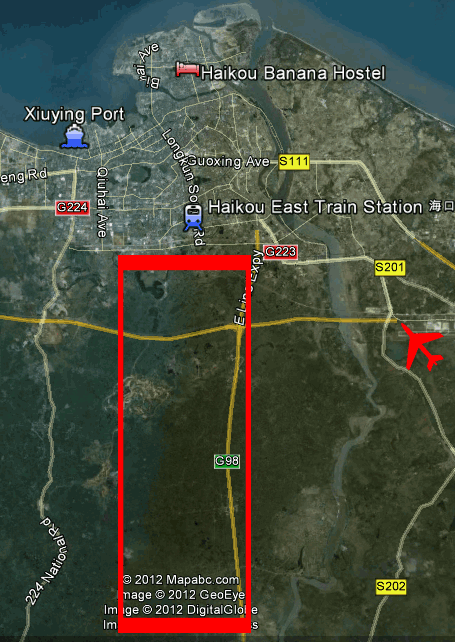 Yangshan cycling area map