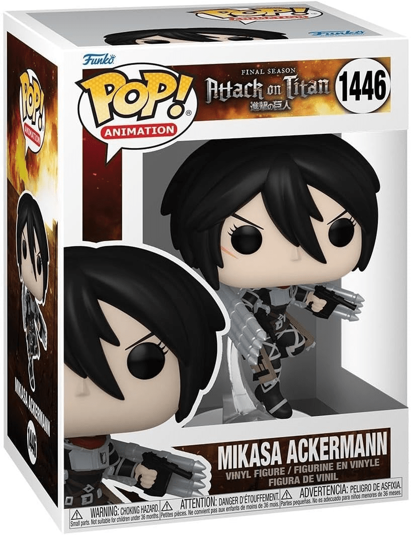 Funko POP! Animation: Attack on Titan - Mikasa Ackerman - Collectable Vinyl Figure - Official Merchandise - Anime Fans - Model Figure for Collectors and Display