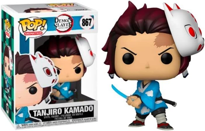 Funko Pop! Animation: Demon Slayer: Kimetsu no Yaiba - Tanjiro Kamado With Exclusive Mask Vinyl Figure.