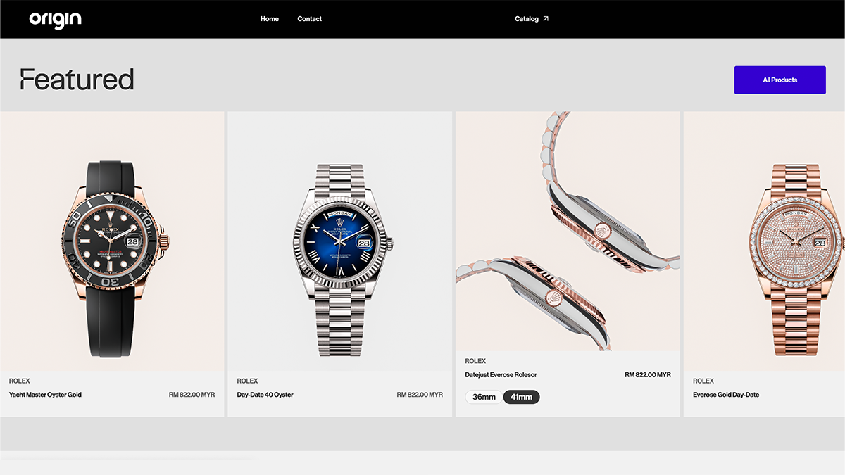 Website after optimization