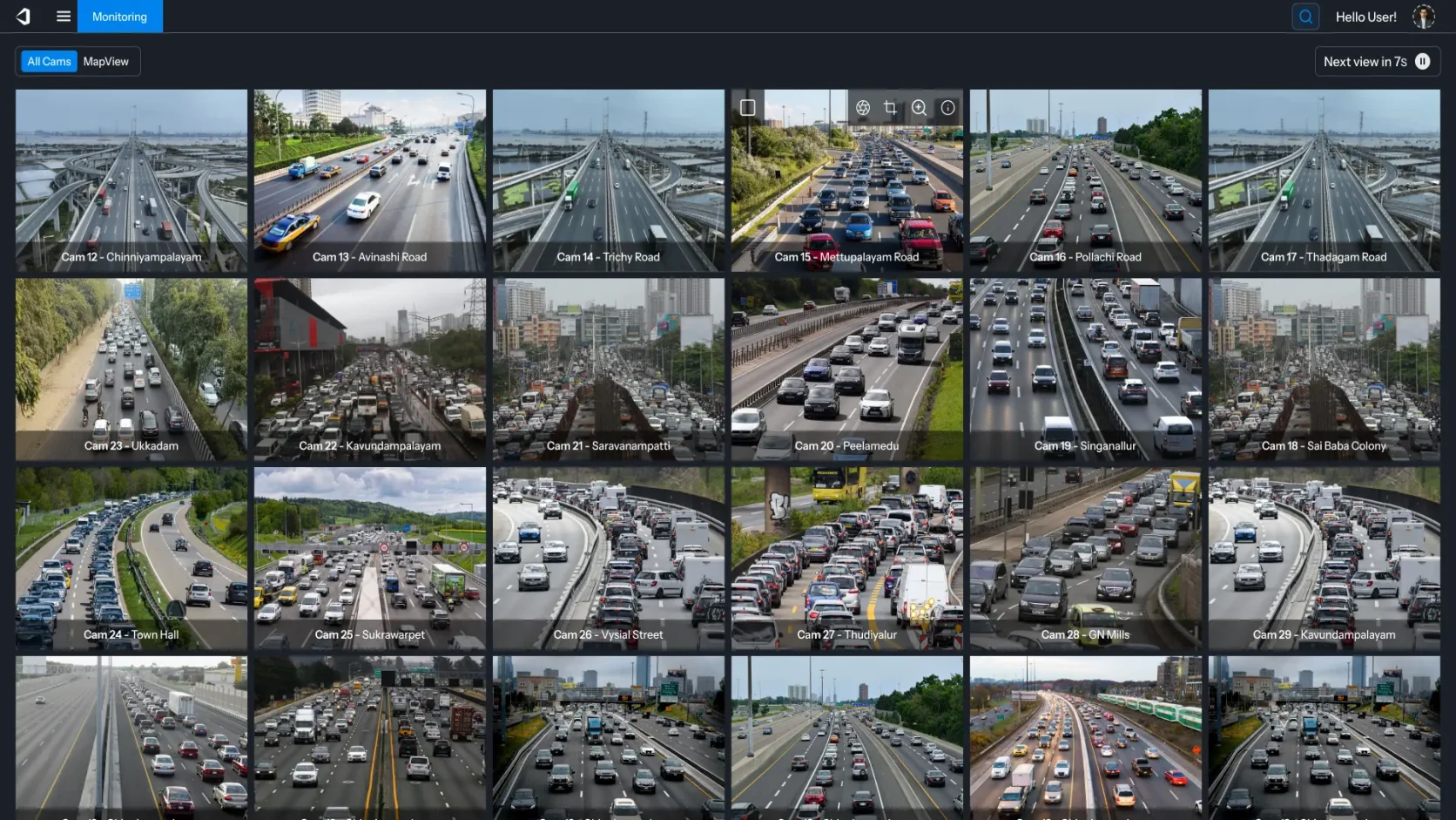 Traffic operations video wall