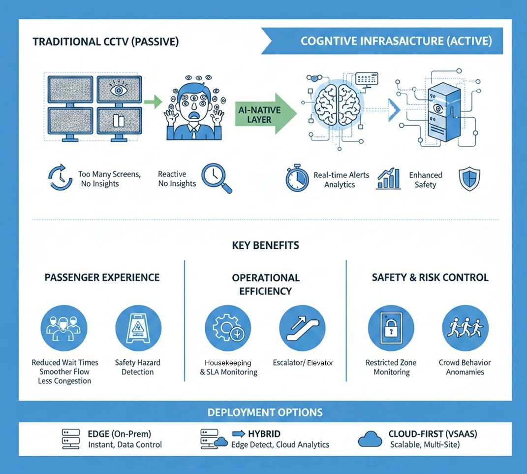 Airport queue safety analytics