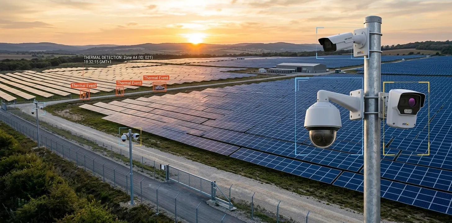 AI Video Analytics for Solar Farm Security and Monitoring