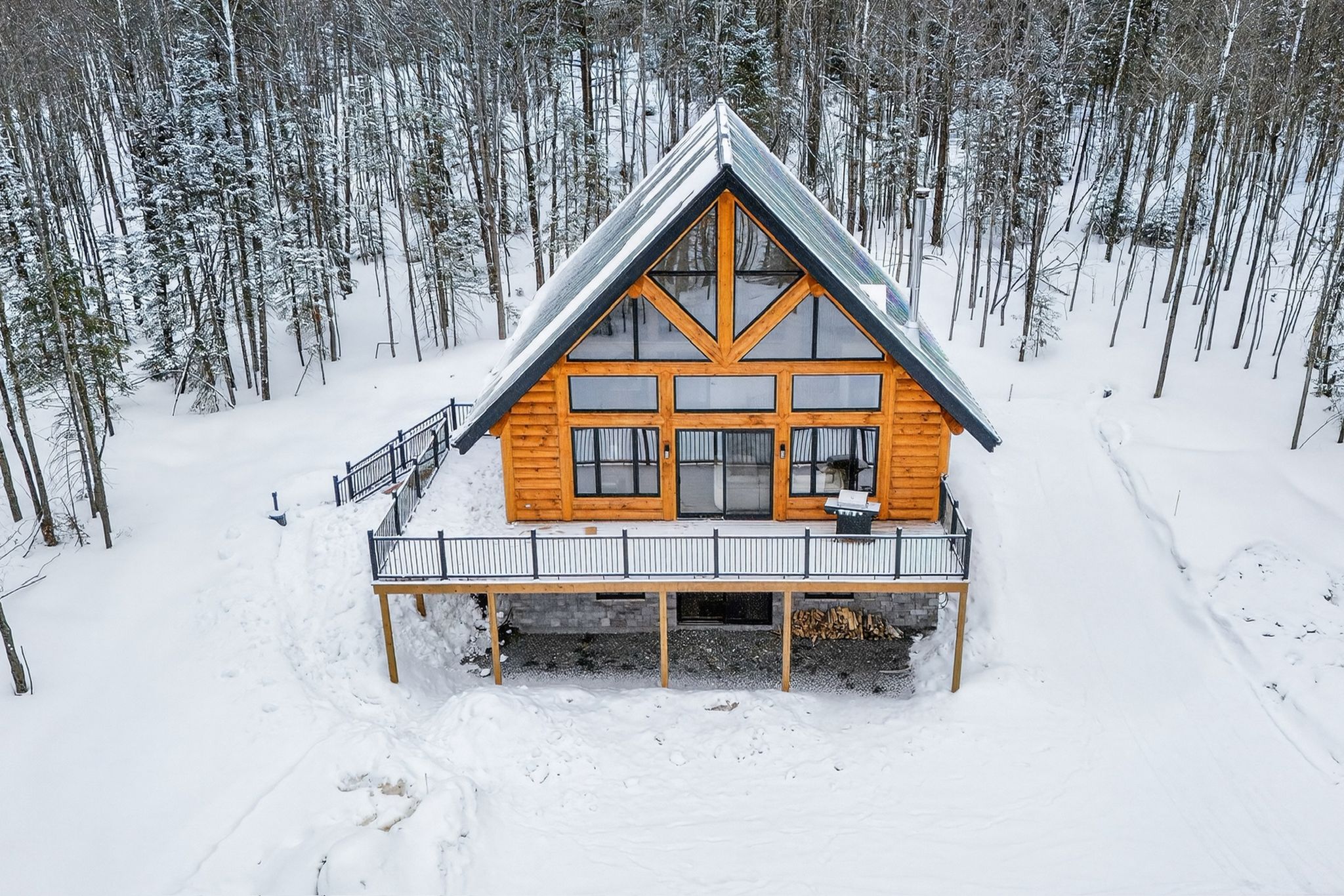 Chalet winter exterior