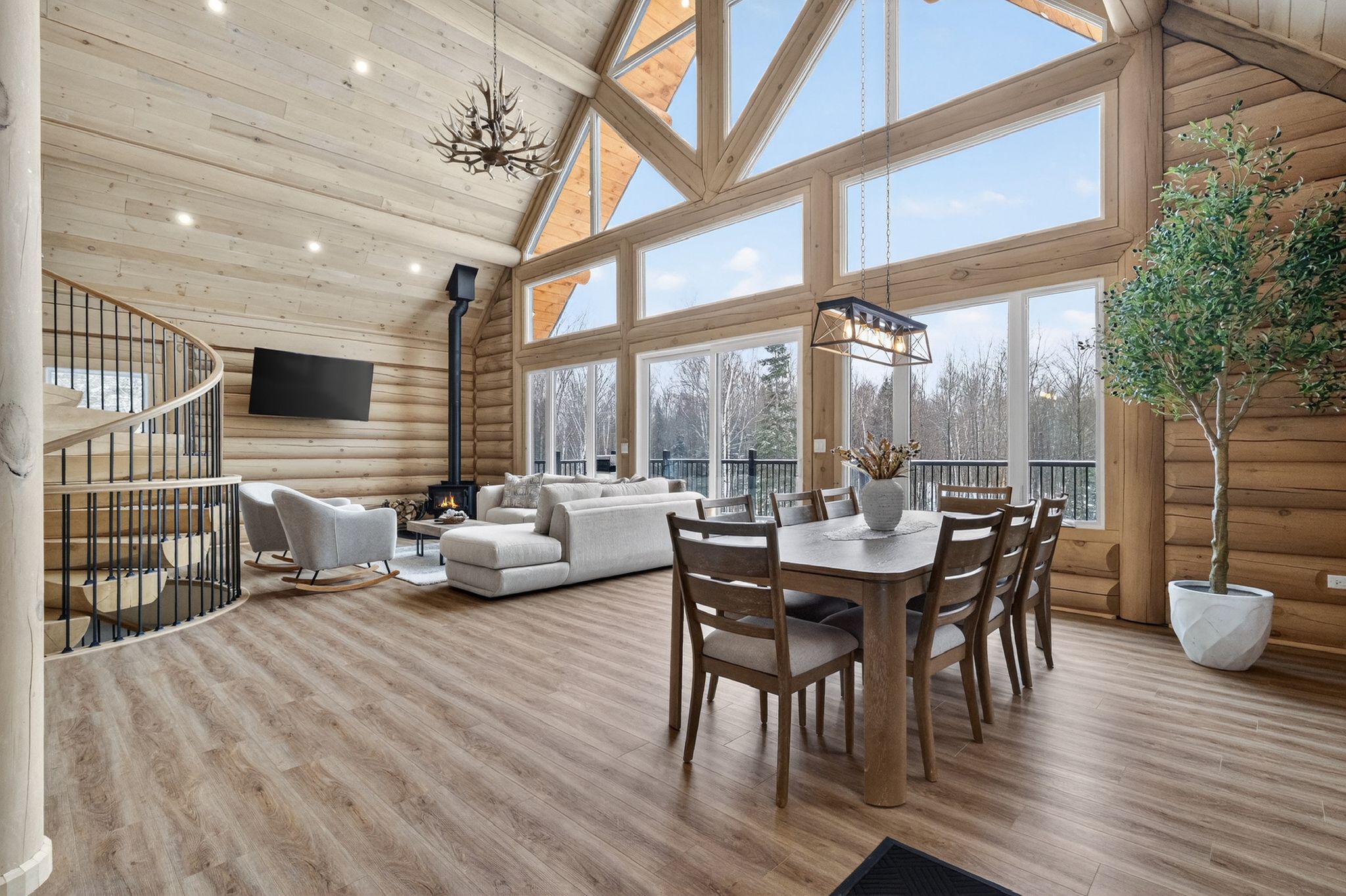 Living room warm interior