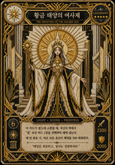 아르데코 자수 TCG 카드