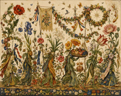 Flora in Procession: A Tempera Festival of Living Ornament
