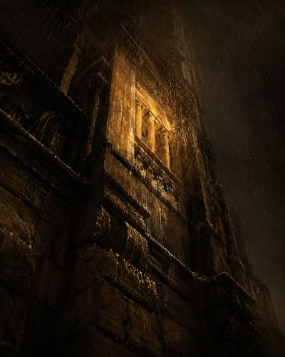 Towers in the Drowned Light — 젖은 빛 속의 탑