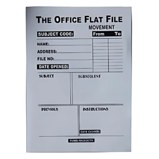 Generic White Multi Purpose Flat Office Files