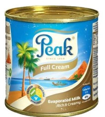 Peak Evaporated Full Cream Milk 150g
