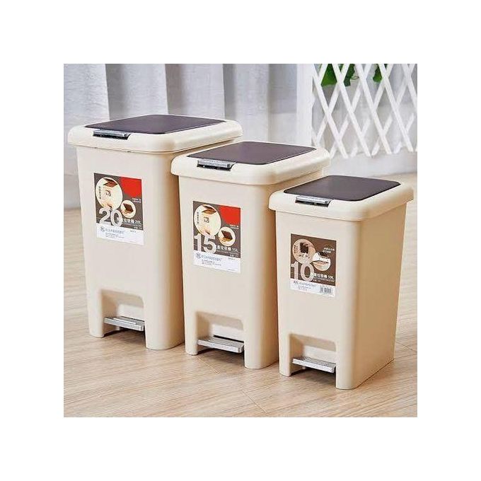 Pedal Bin Living Room Kitchen Trash Can Bins