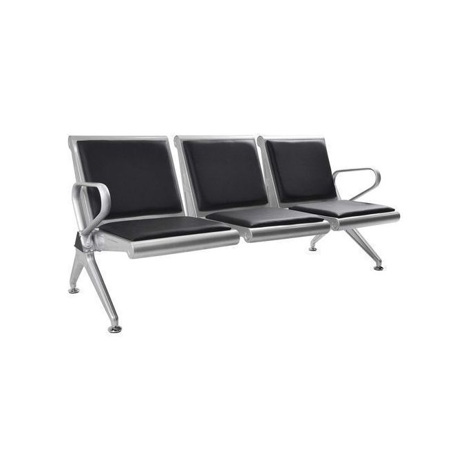 Padded Cushion 3 Seater Reception/Airport Visitors Waiting Chair