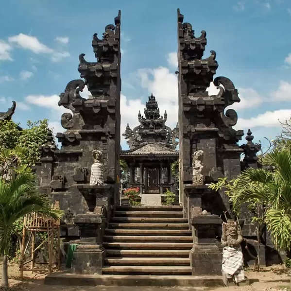 Ponjok Batu Temple Coastal Cliffs