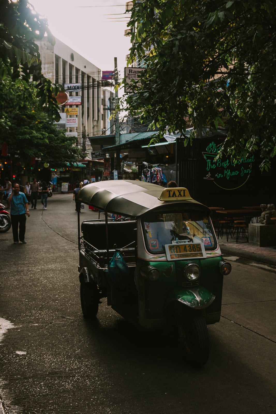Tuk tuk on a street