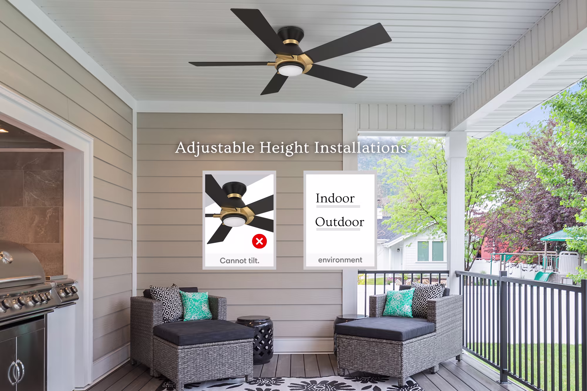 Carro-Smafan-Aspen-Indoor-Outdoor-Smart-Ceiling-Fan-with-Remote-Flush-Mount