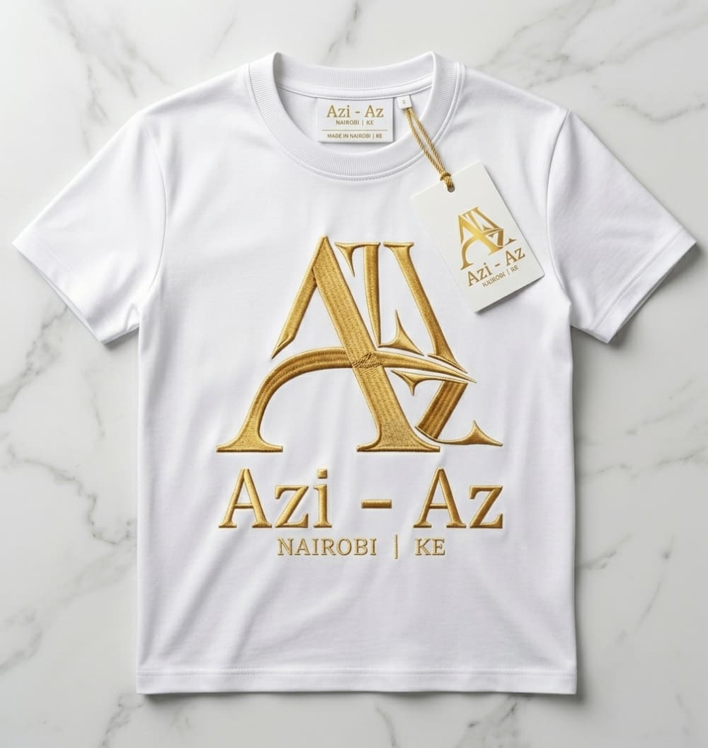 Azi-Az Signature Tee White