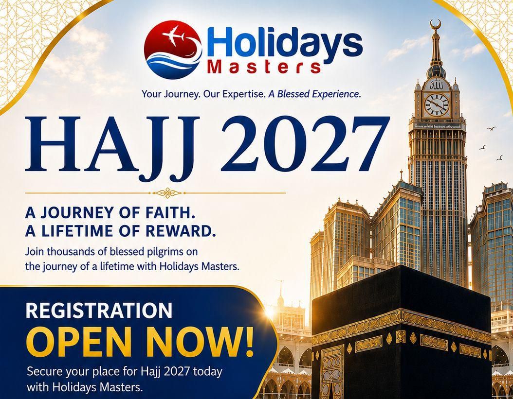 Hajj 2027  £ 5500 Per Person