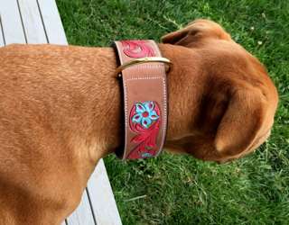 Dog Collar Carved & Painted