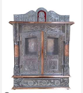 Sliver Antique Pooja Mandir Available in all size.