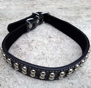 Dog Collar Moon Studs