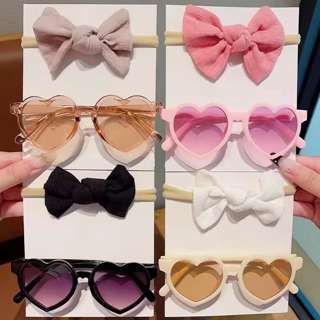 HEART SHAPED SUNGLASSES WITH HEADBAND FOR KIDS