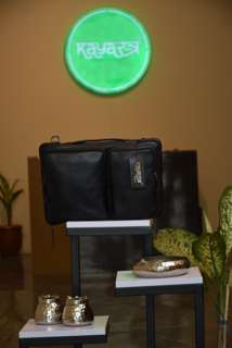 KAYASTRA Black Leather Laptop Bag