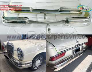 Mercedes W111 W112 Fintail Coupe 2-Door Bumpers