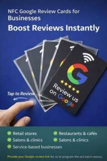 NFC Google Review Cards for Businesses - Boost Reviews Instantly