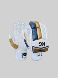 KG SUPER Cricket Batting Gloves- Blue & Gold Edition