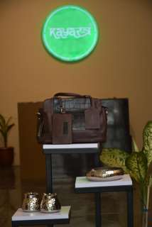 KAYASTRA Leather Brown Hand Bag