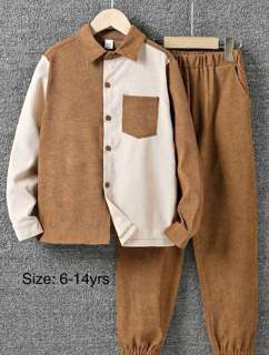 Tracksuit Kids in Brown Set Collections Brandnew Set