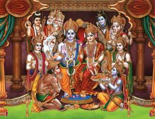 RAMJI / VISHNUJI  / SHANKAR / SHRINATHJI Decoration Wall Back Drop