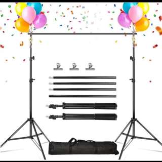 Background Support System Adjustable Background Backdrop Stand 2.6m*3m