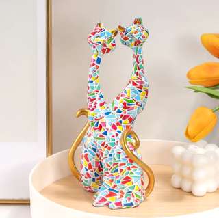 Artful Cats in Resin