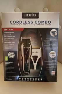 Andis USPro Li Fade Clipper Black + TS2 Profoil Lithium Plus Shaver COMBO 75025