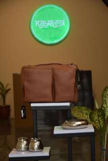 KAYASTRA Brown Leather Laptop Bag