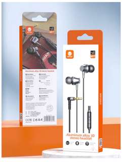 Metallic In-Ear 3.5mm Earphone with Mic (M17)